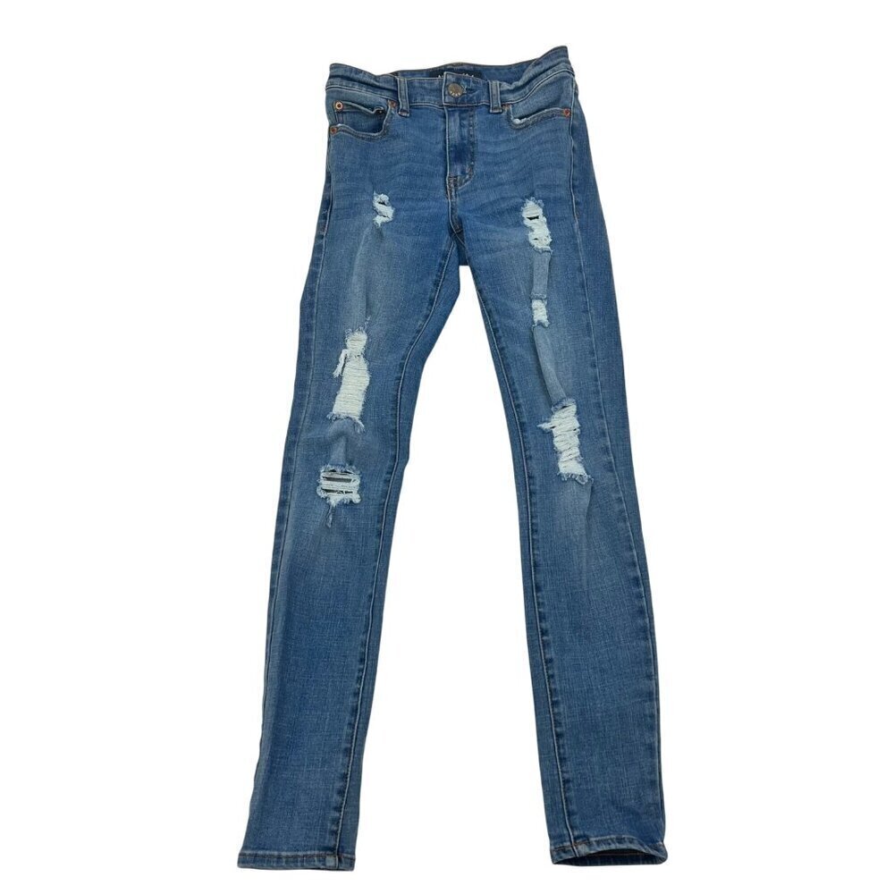 Aeropostale Women’s Distressed Jeggings Size 0R Zip